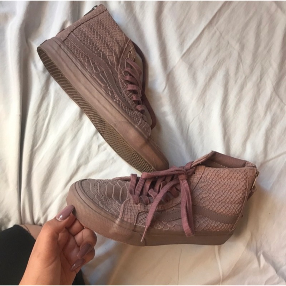 Vans Python Twilight Mauve Sk8-Hi Slim Shoes